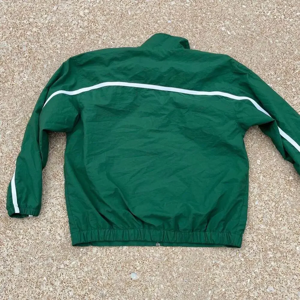 Vintage Nike CMU Basketball Green Full Zip Windbreaker Jacket Size L